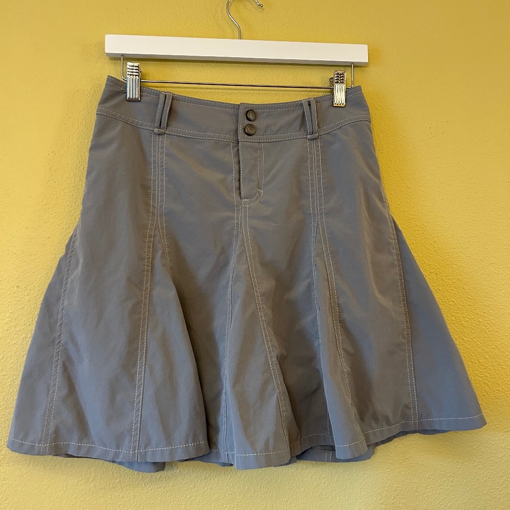 Athleta‎ Gray Active Skort with Contrast Stitching Hiking Golf Skirt Size 2